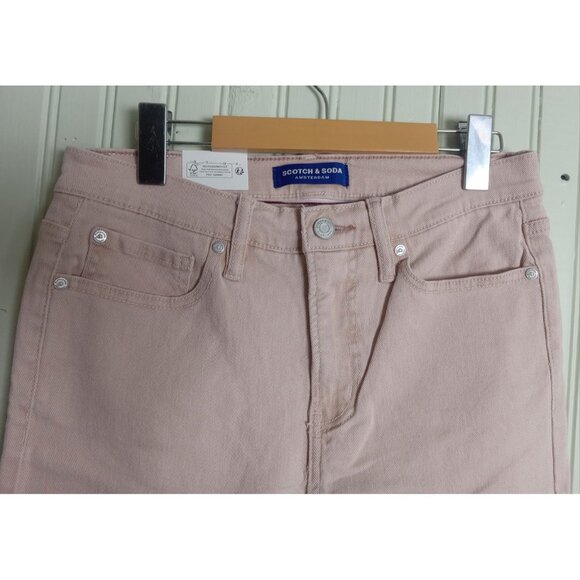 NWT Women’s Scotch & Soda Pink High Rise Slim Jeans Size 6 – Trendy Denim - Picture 5 of 11